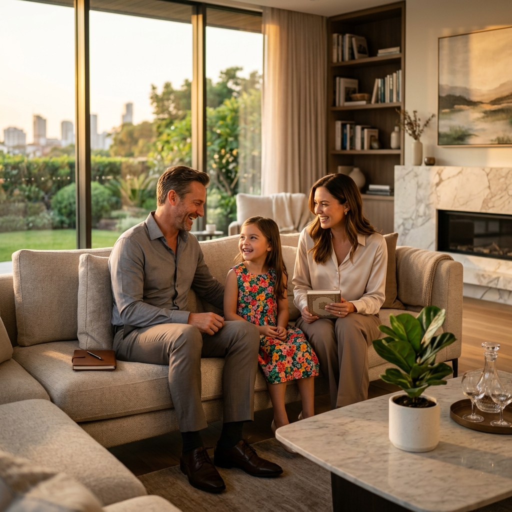 Gia đình hạnh phúc và thịnh vượng